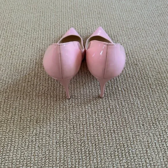 Christian Louboutin Patent Pink Stiletto Pumps - Picture 6 of 11